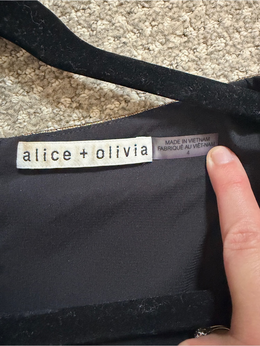 Alice + Olivia Kalen Puff Sleeve Mini Dress - Bronze View 6